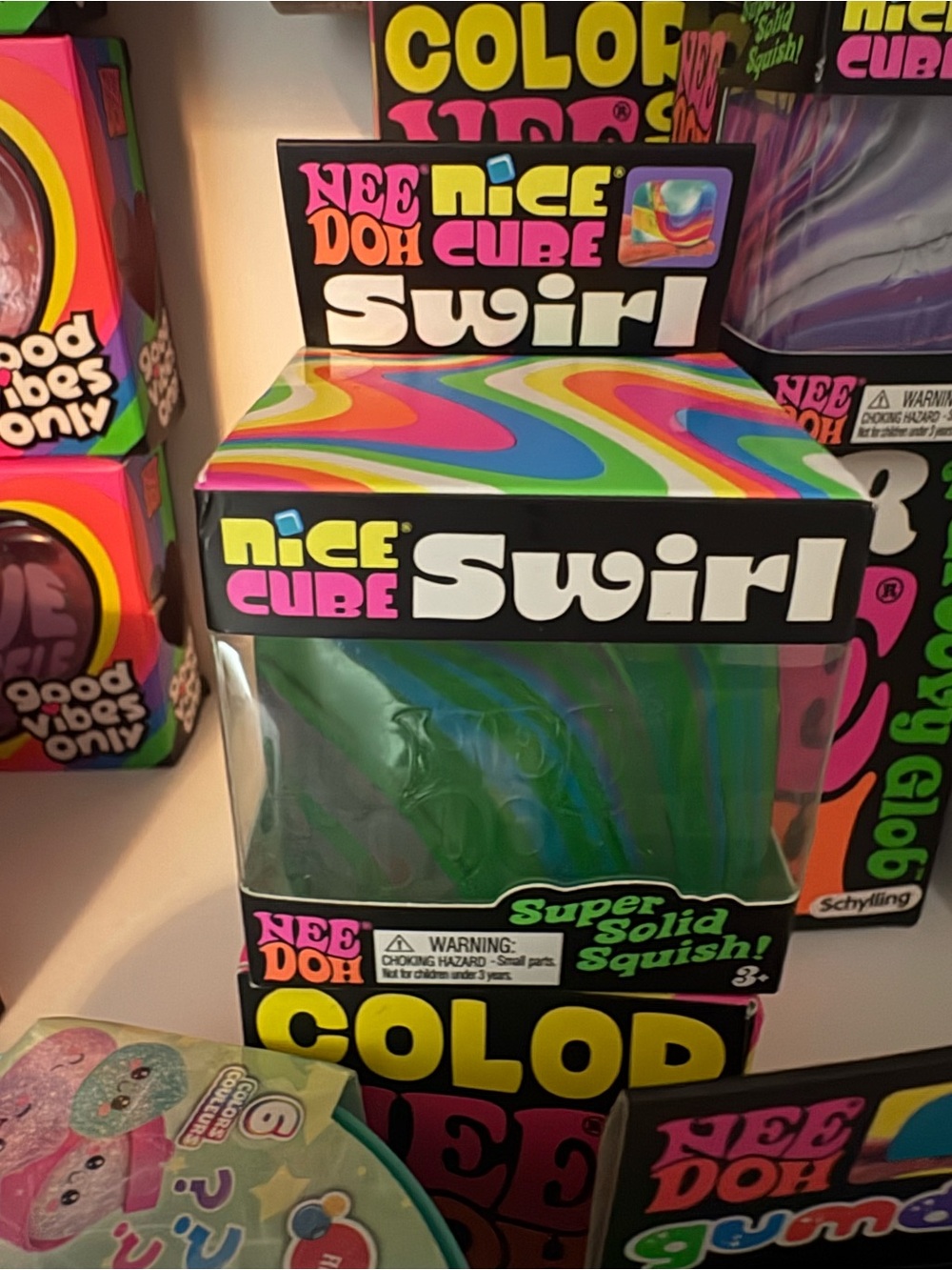 NeeDoh Nice cube swirl sealed genuine & JARU sugar squish new. Fastship